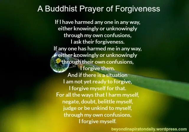 Buddhist Prayer of Forgiveness