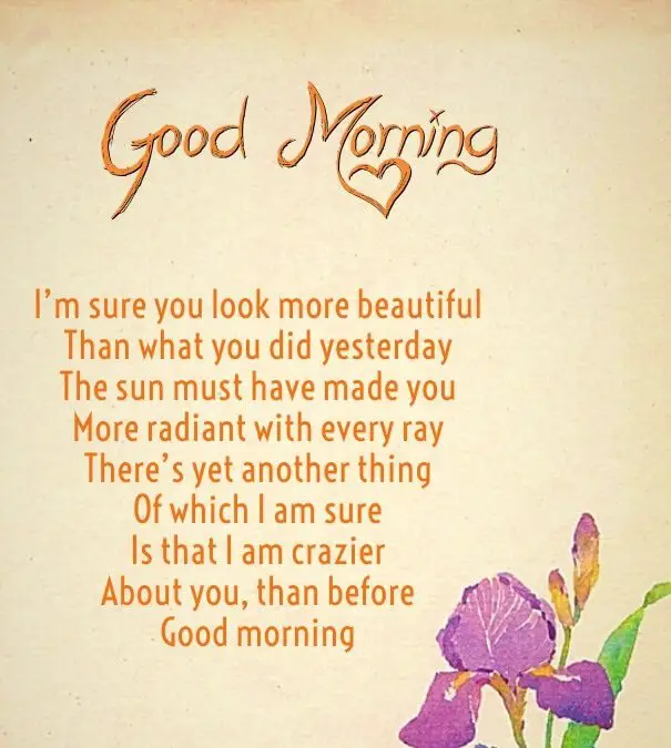 good morning poems