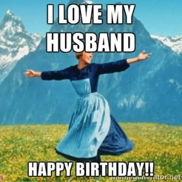 happy birthday husband meme