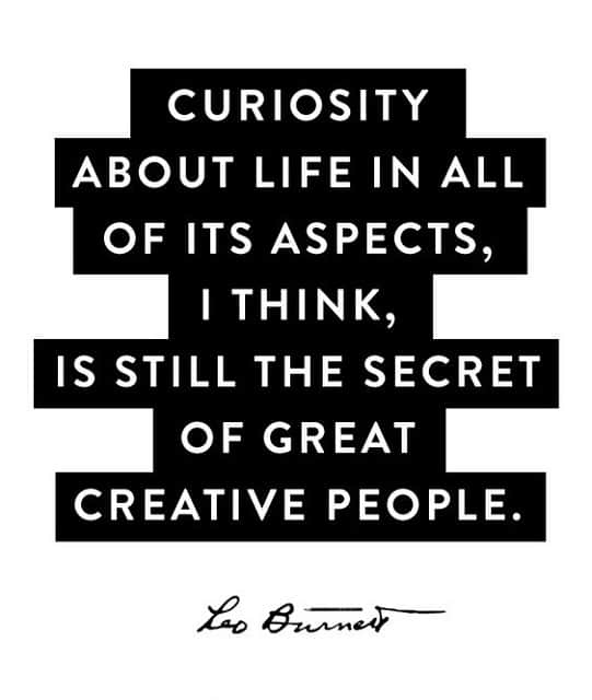 curiosity quotes and creativity
