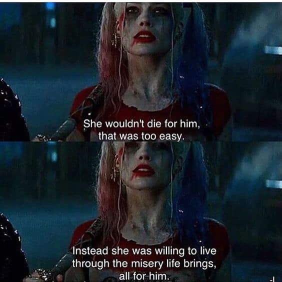 harley quinn quotes from the movie