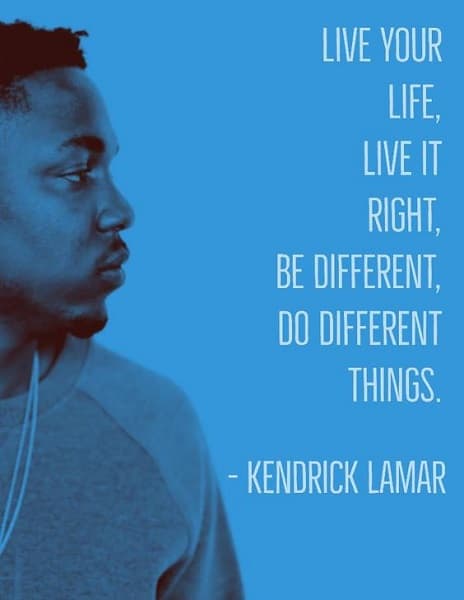 kendrick lamar quote poster