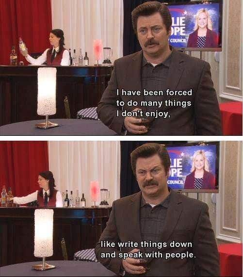 parks and rec quotes from ron