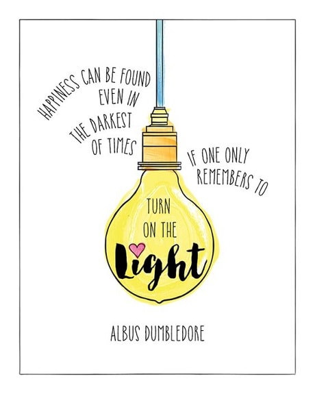 light quotes dumbledore