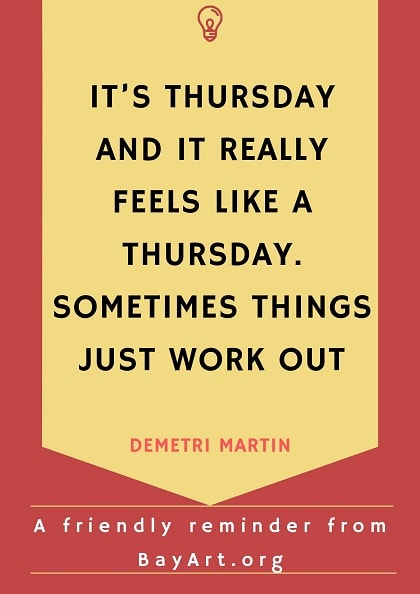 thursday quotes for work