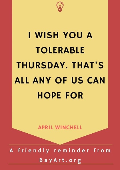 thursday quotes funny