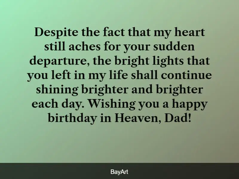 happy birthday in heaven dad