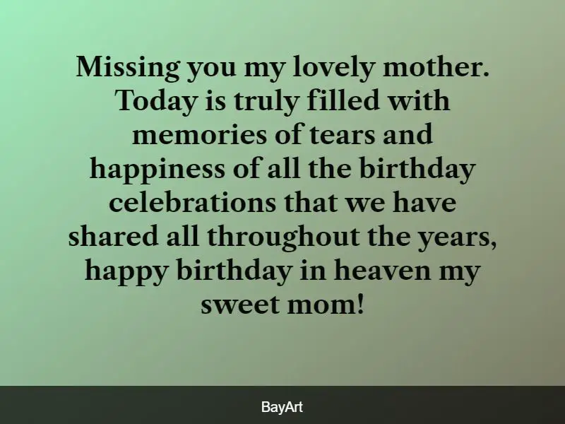 happy birthday mom in heaven