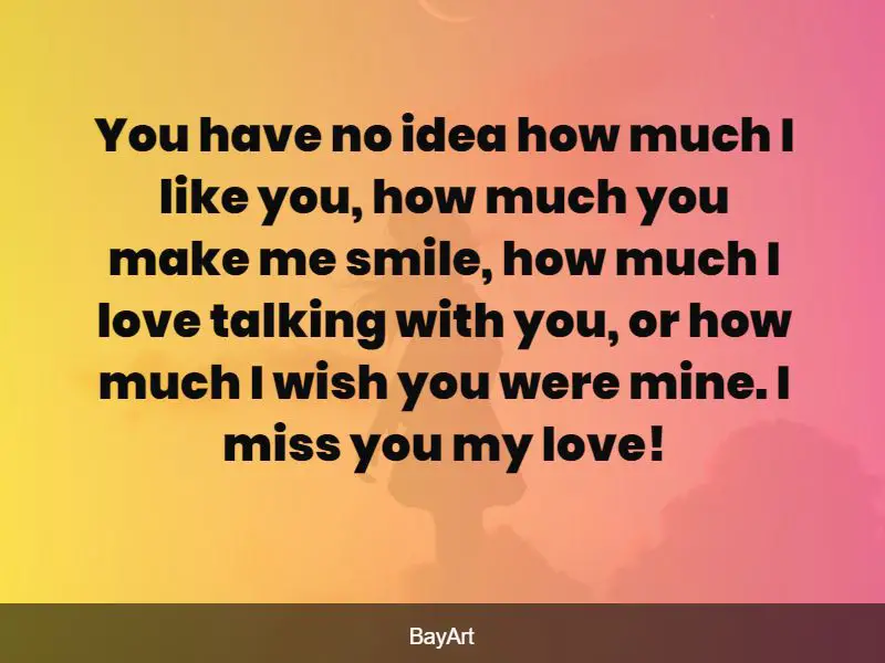 missing you message