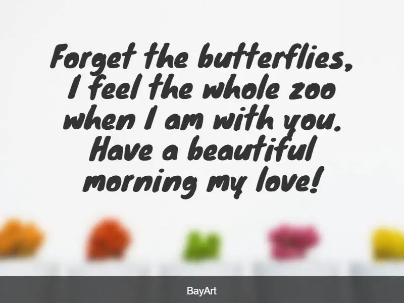 cute good morning love message for him