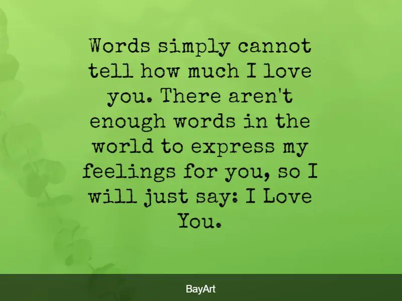 cute romantic words for her
