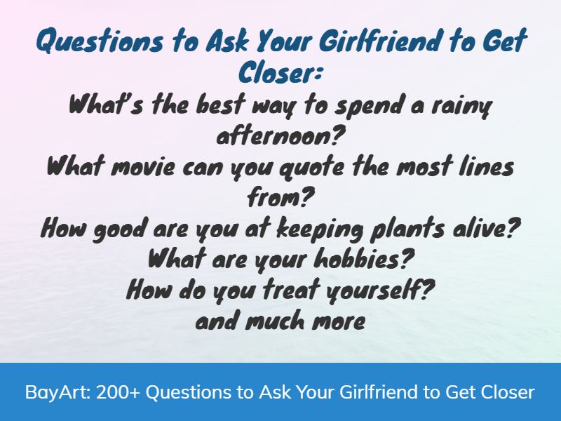 questions to ask your girlfriend
