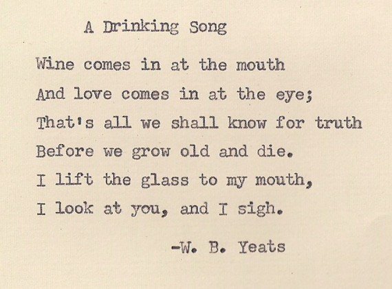 Famous Deep Love Poems by W.B. Yeats 