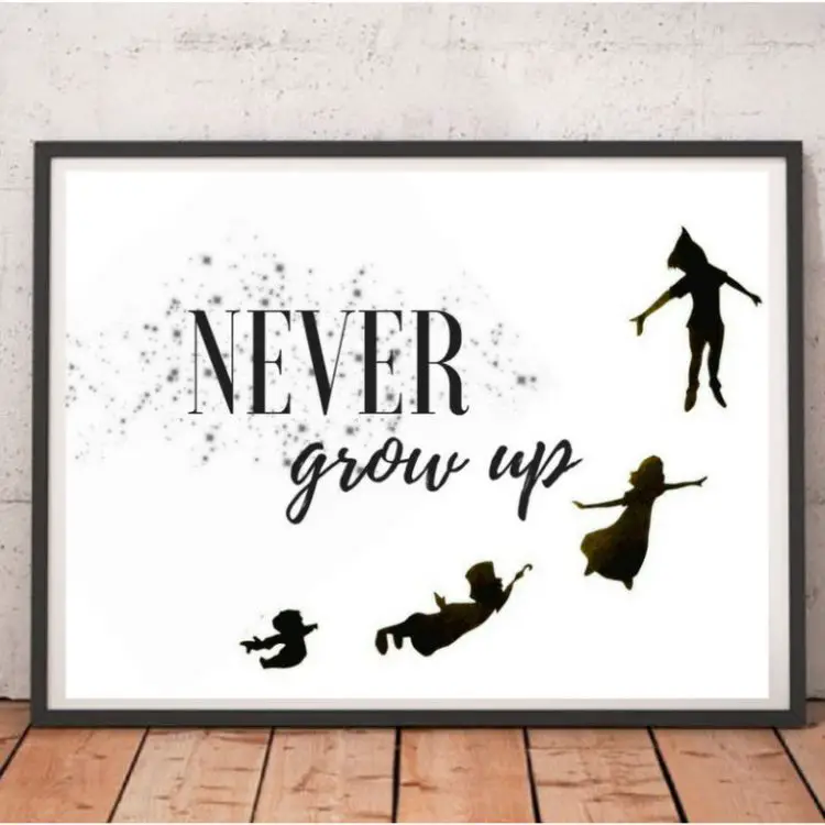 peter pan quotes about growing up