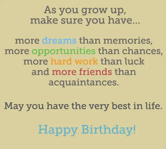 21st Birthday Card Messages Uk