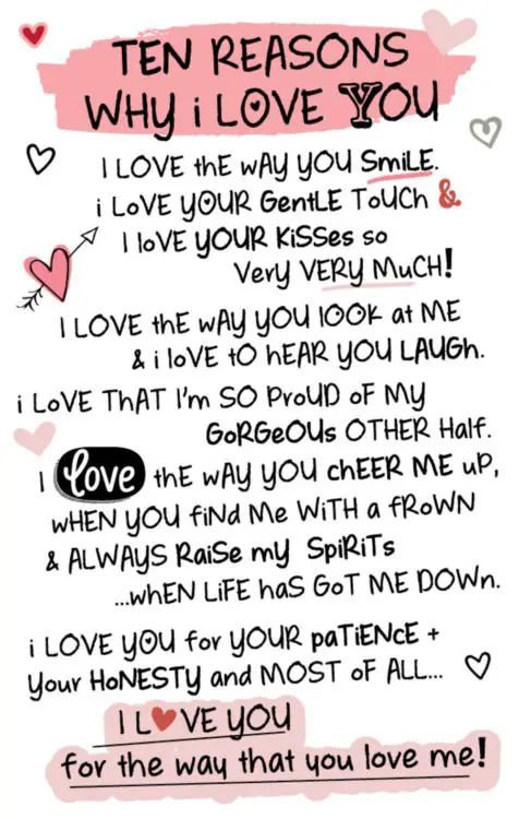 Reasons Why I Love You Quotes For Boyfriend