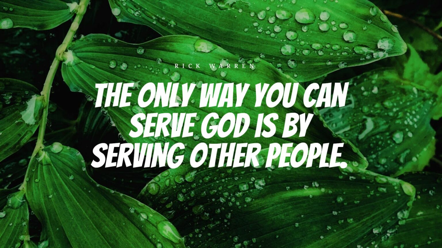 essay about serving god