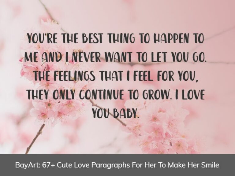 cute paragraphs for her to make her smile